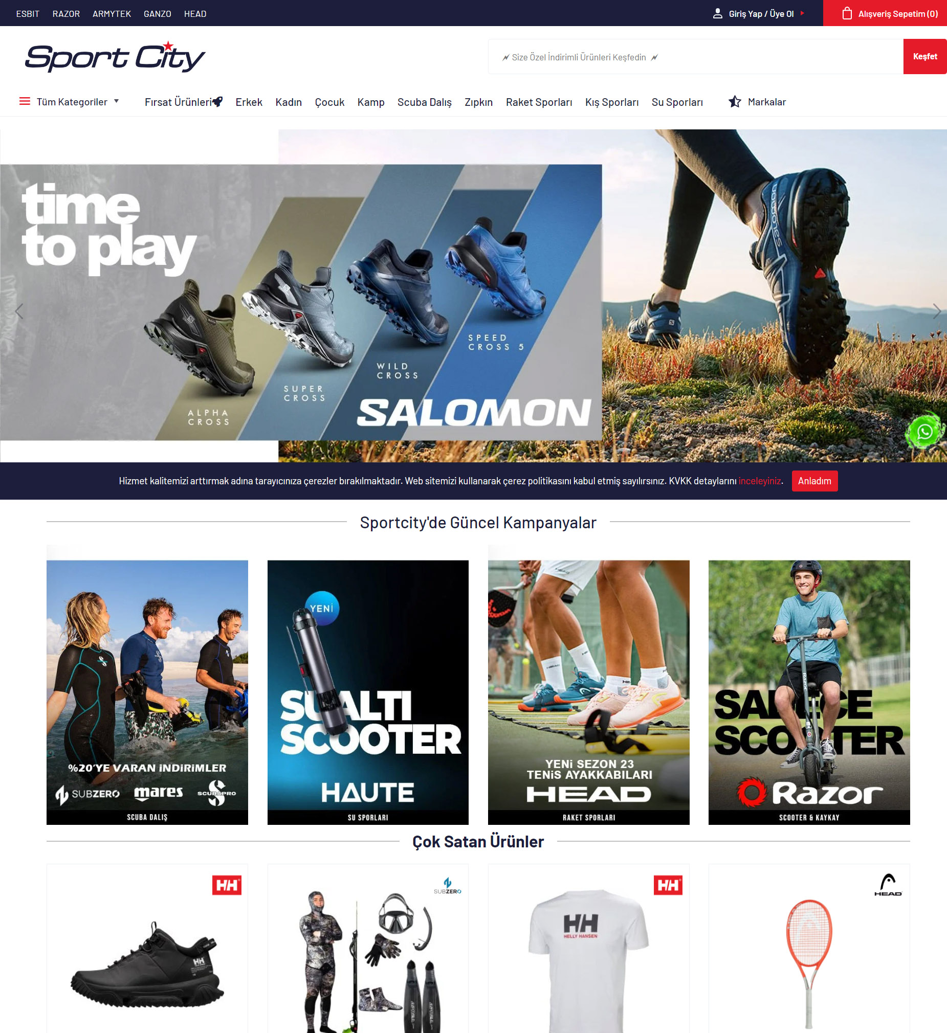 Sportcity E Ticaret Sitesi